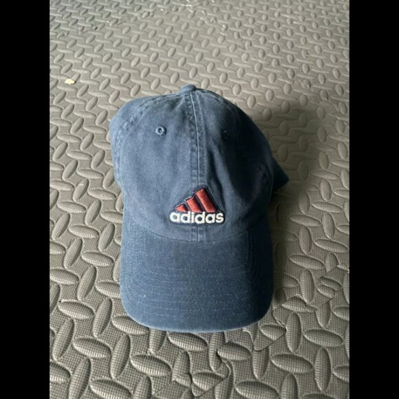 ADIDAS Hat Embroidered Logo Blue Adjustable Strap Cap, One Size - Picture 1 of 3